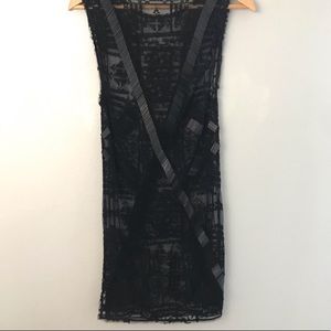 ALLSAINTS Beaded + Embroidered Dress